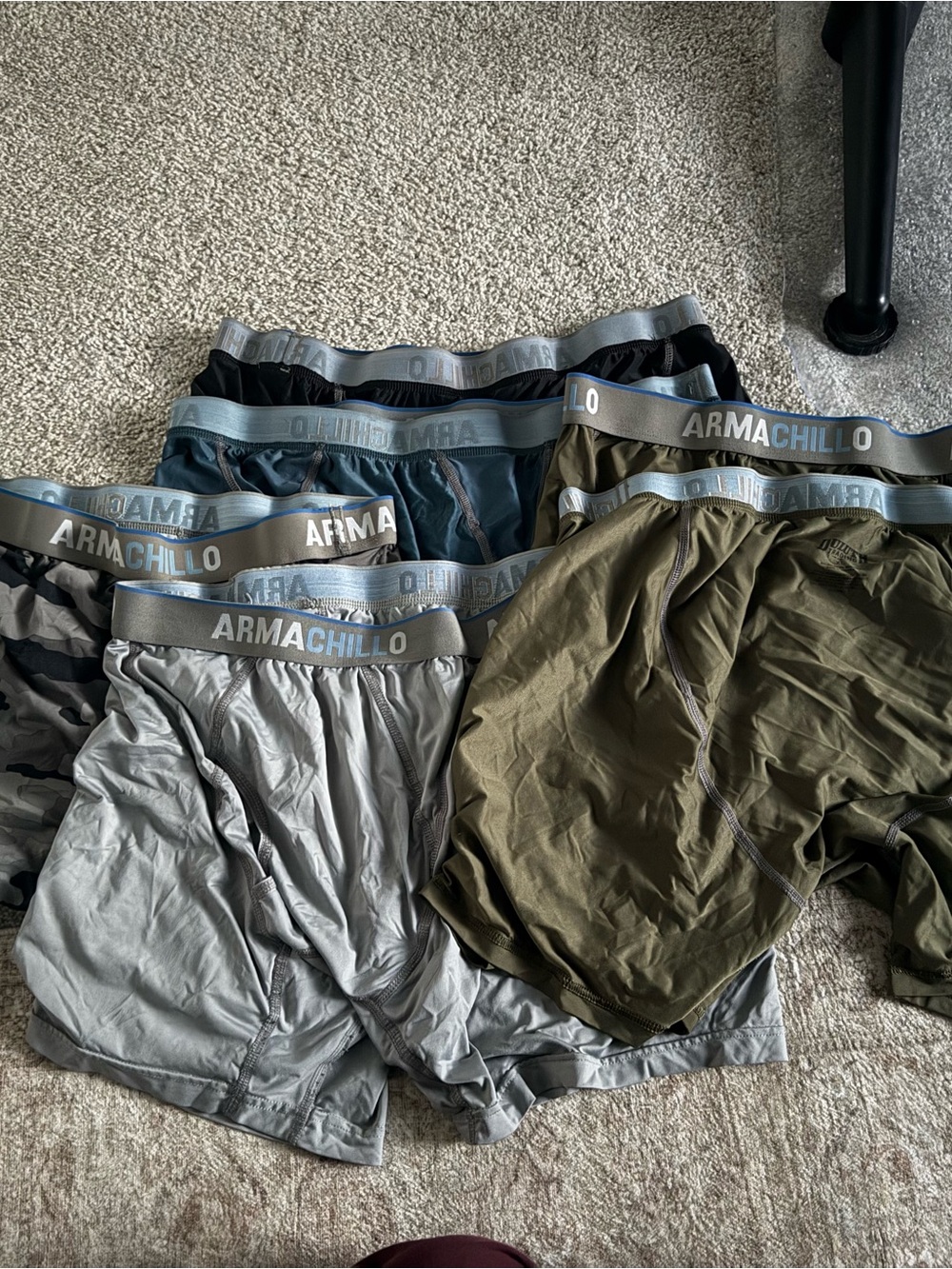 Duluth Trading Co Armachillo Boxer Briefs - Olive, Gray, Black, Blue